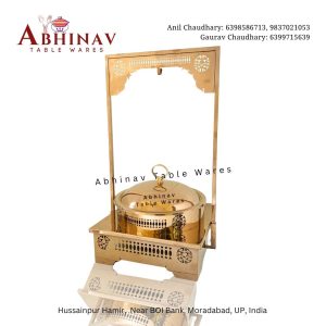 Mithai Donga Round Chafing Dish | 6 & 8Ltr Rose Gold