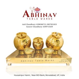5in1 Pani Puri Matka | Gold