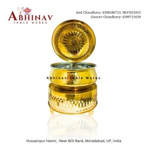 Biryani Handi 8Ltr Chafing Dish | Gold