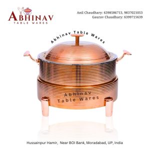 Dora Handi Rose Gold 8 Ltr Chafing Dish